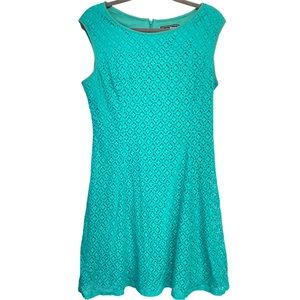 Jessica Howard A Line Sleeveless Dress in Turquoise Size 12